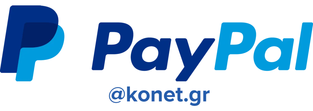 PayPal payments - Konet PayPal logo for PayPal payments at Konet