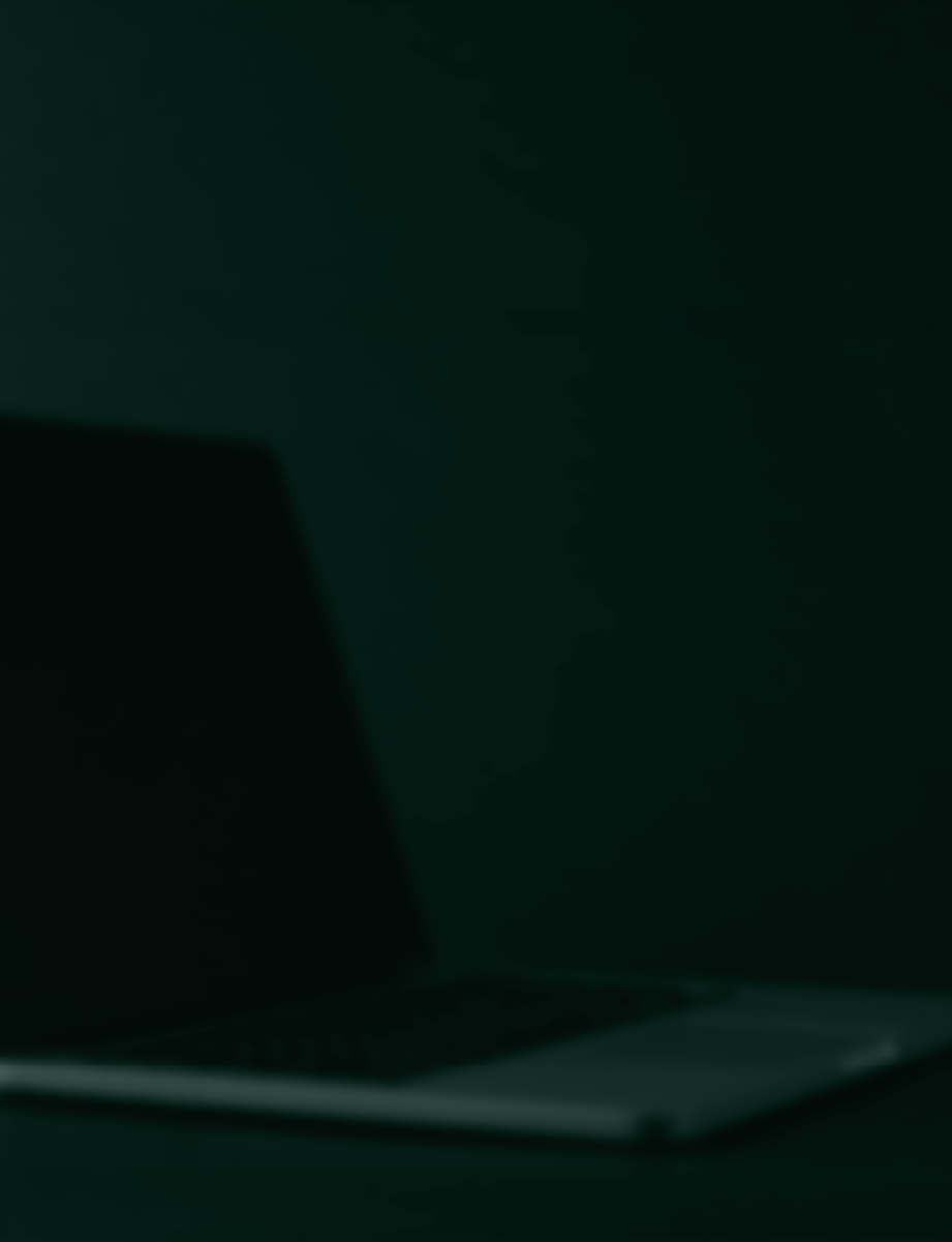 Dark gradient background with laptop silhouette